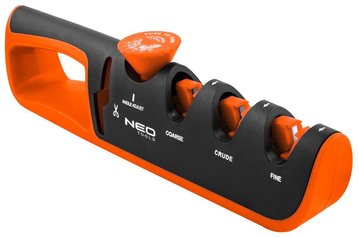 Точилка для ножів і ножиць Neo Tools, регулюється кут заточування, 3 етапи заточування (56-050) 56-050 фото