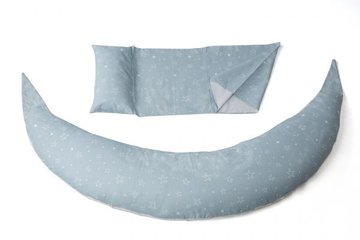 Набір аксесуарів для подушки Nuvita DreamWizard (наволочка, міні-подушка) Сірий (NV7101GRAY) NV7101 фото