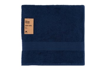 Рушник махровий Ardesto Benefit, 70х140см, 100% бавовна, темно-синій ART2470SG фото