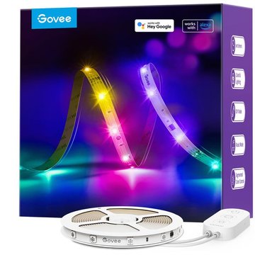 Лента светодиодная умная Govee H618A RGBIC Basic Wi-Fi + Bluetooth LED Strip Light 5м Белый (H618A3D1) H618A3D1 фото