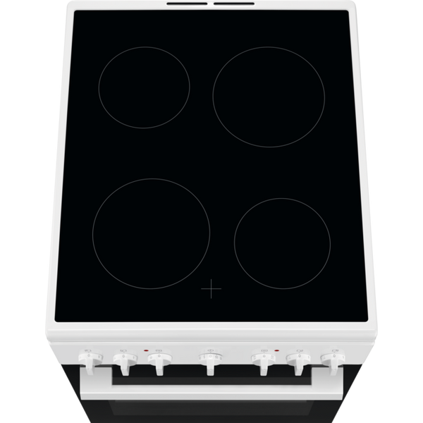 Плита Electrolux електрична склокерамічна, 54л, 60x60см, конвекція, білий (LKR520000W) LKR520000W фото