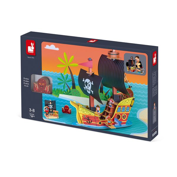 Ігровий набір-Корабель піратів 3D Janod J08579 J08579 фото