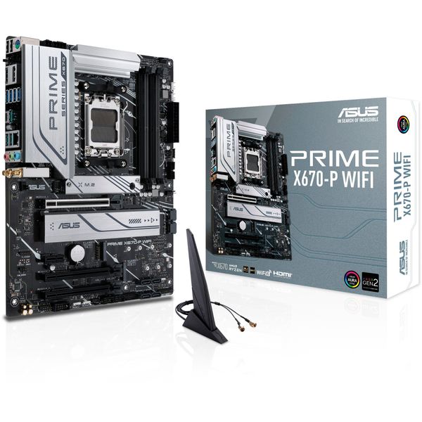 Материнская плата ASUS PRIME X670 WIFI sAM5 X670 4xDDR5 M.2 DP HDMI WiFi BT ATX (90MB1BV0-M0EAY0) 90MB1BV0-M0EAY0 фото