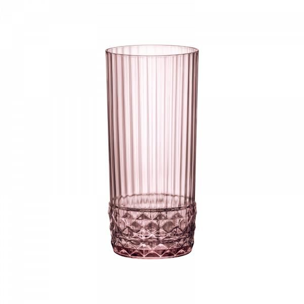 Набір склянок Bormioli Rocco America'20s Cooler високих, 490мл, h-162см, 6шт, скло, Lilac Rose (122155BB9121990) 122155BB9121990 фото