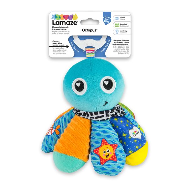 Мягкая игрушка-подвеска Lamaze Осьминог с пищалкой и зеркальцем (L27514) L27514 фото