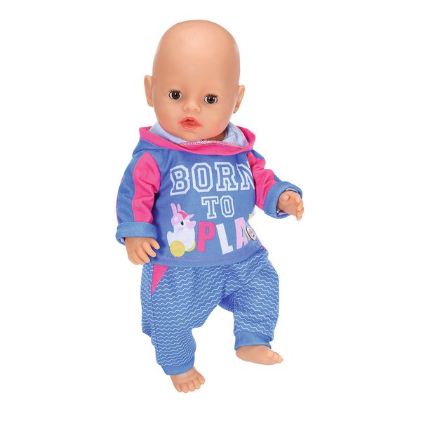 Набір одягу для ляльки BABY BORN - СПОРТИВНИЙ КОСТЮМ ДЛЯ БІГУ (на 43 cm, блакитний) 830109-2 фото