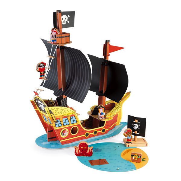 Игровой набор-Корабль пиратов 3D Janod J08579 J08579 фото