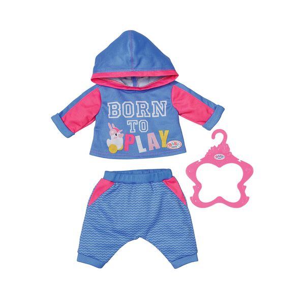 Набір одягу для ляльки BABY BORN - СПОРТИВНИЙ КОСТЮМ ДЛЯ БІГУ (на 43 cm, блакитний) 830109-2 фото