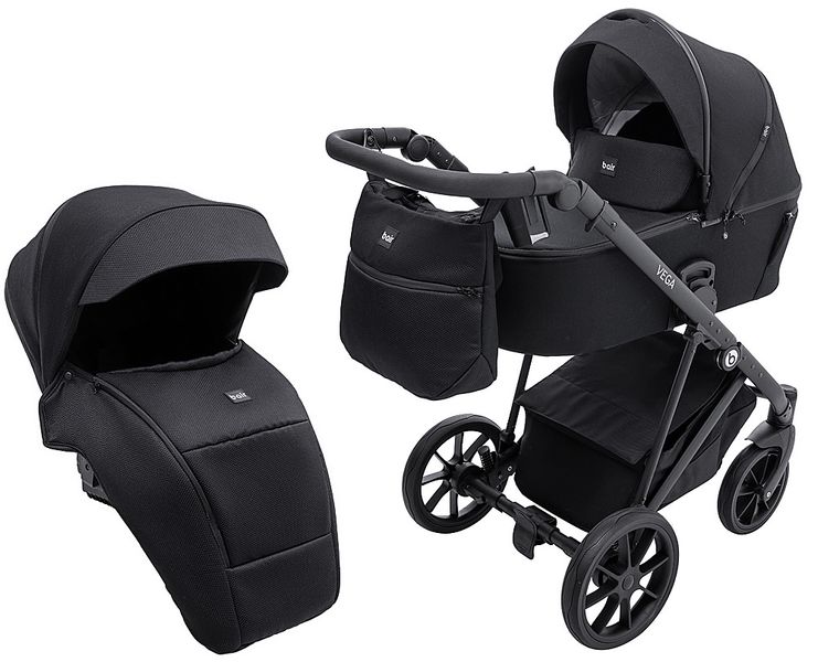 Коляска 2 в 1 Bair Vega Soft (VS-05) black чорний 681061 фото