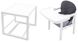Стульчик- трансформер Babyroom Винни-240 белый пластиковая столешница графит-серый (мишка и звезда) (680580)