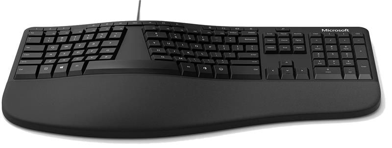 Клавіатура Microsoft Ergonomic Keyboard USB ENG/RU, чорний (LXM-00011) LXM-00011 фото
