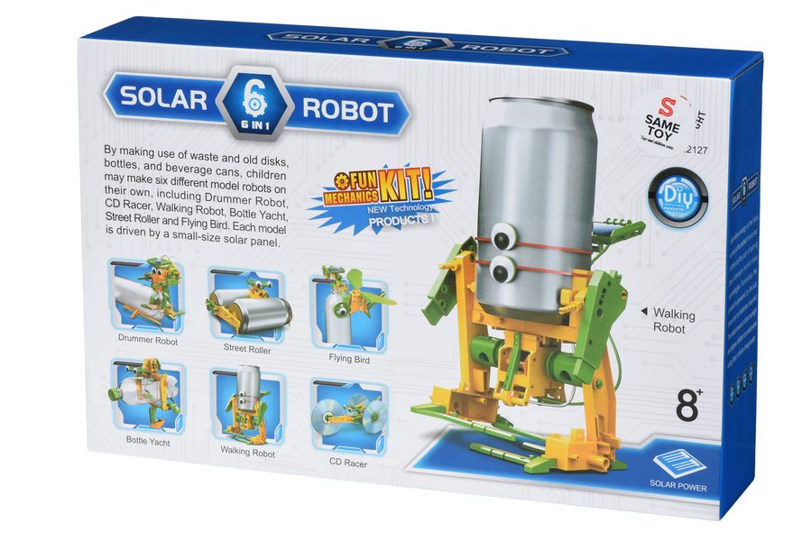 Робот-конструктор-Экобот 6 в 1 на солнечной батарее Same Toy 2127UT 2127UT фото