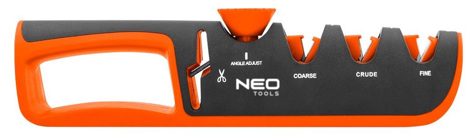 Точилка для ножей и ножниц Neo Tools, регулируется угол заточки, 3 этапа заточки (56-050) 56-050 фото
