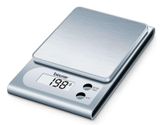 Весы Beurer кухонные, 3кг, 1хСR2032 в комплекте, нерж. сталь, серый (KS_22) KS_22 фото