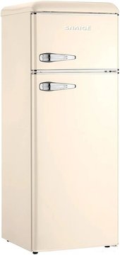 Холодильник Snaige с верхн. мороз., 172.5x63х56, холод.отд.-201л, мороз.отд.-57л, 2дв., A++, ST, retro, бежевый FR27SM-PRC30F FR27SM фото