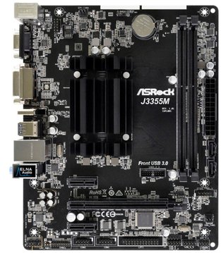 Материнская плата ASRock CPU Celeron J3355 (2.5 GHz) DC 2xDDR3 HDMI D-Sub mATX (J3355M) J3355M фото