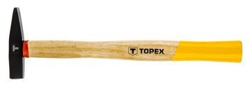 Молоток слюсарний TOPEX, 100г, рукоятка дерев'яна 02A401 фото
