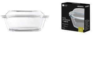 Форма для запікання з кришкою Ardesto Black Mars, 20.6х20.6х9.9см, боросилікатне скло, кругла, прозорий (AR2415BG) - Уцінка AR2415BG фото