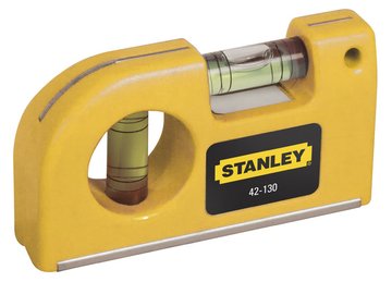 Уровень Stanley карманный, литой пластм. корпус, 8.7 см, 2 капсулы, магнитное основание 0-42-130 фото
