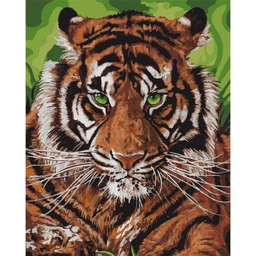 Картина за номерами. "Непереможний тигр" KHO4143, 40х50 см KHO4143 фото