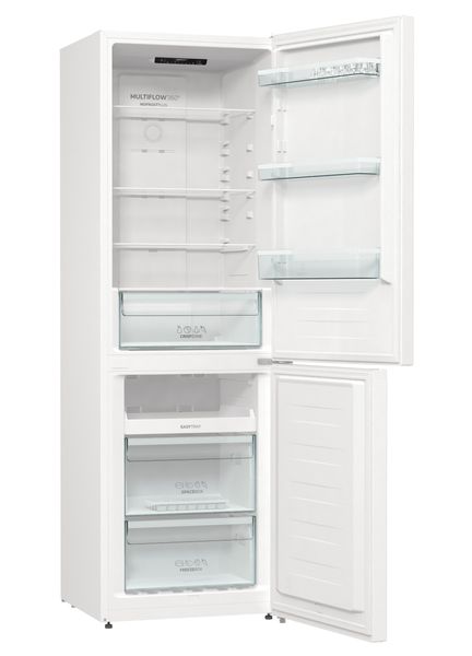 Холодильник с нижн. мороз. камерой Gorenje NRK620EABXL4, 200х60х60см, 2 двери, 235(96)л, А++, Total NF, Зона св-ти, Снаруж. Дисп NRK620EABXL4 - Уцінка NRK6191PW4 фото