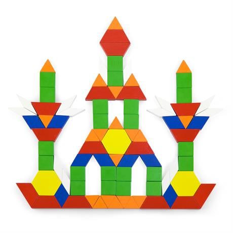 Дерев'яний ігровий набір Viga Toys Кольорова мозаїка, 250 ел. (50065) 50065 фото