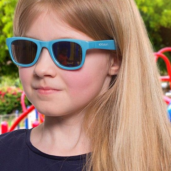 Детские солнцезащитные очки Koolsun голубые серии Wave (Размер: 1+) (WACB001) KS-WABA001 фото