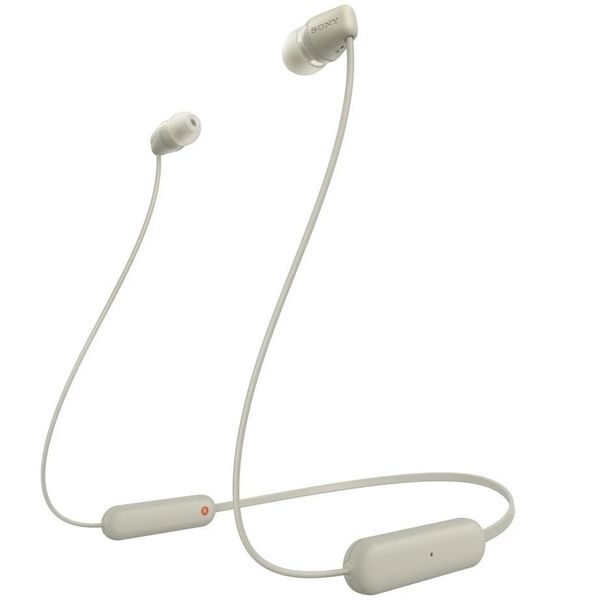 Навушники SONY In-ear IPX4 Wireless Бежевий (WIC100C.CE7) WIC100 фото