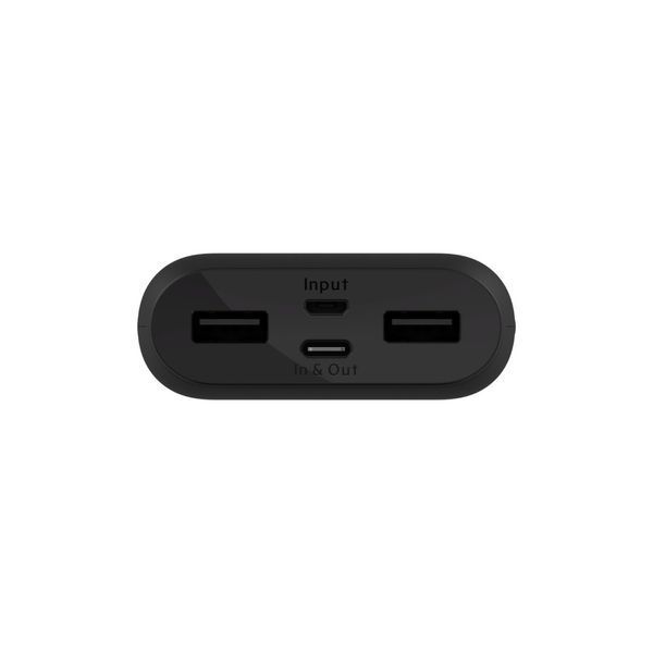 Акумулятор портативний літій-іонний Power Bank Belkin 10000мА&middot;год 15Вт, 2хUSB-A/USB-C, чорний (BPB011BTBK) BPB011BTBK фото