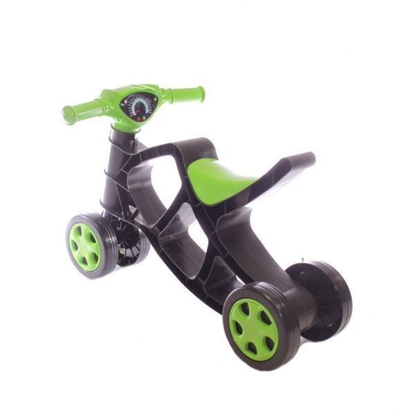 Дитячий Біговел Мінібайк чорний з зеленим DOLONI TOYS (0136/01) 0136/01 фото