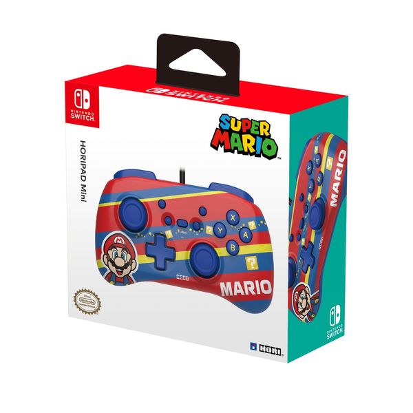 Геймпад дротовий Horipad Mini (Mario) для Nintendo Switch, Red/Blue (810050910835) 810050910835 фото