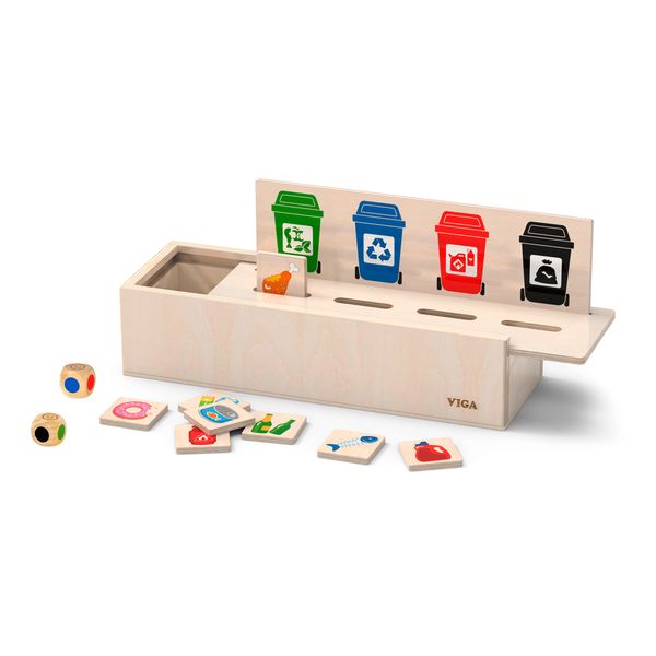 Деревянный игровой набор Viga Toys Сортировка мусора (44504) 44504 фото