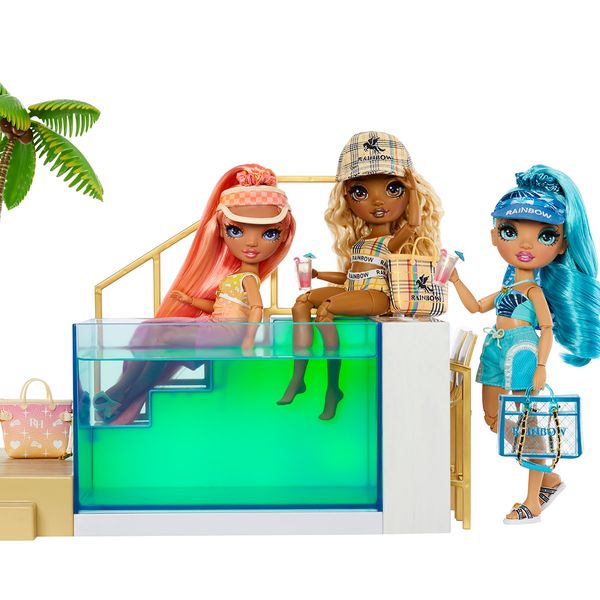 Ігровий набір для ляльок RAINBOW HIGH серії "Pacific Coast" - ВЕЧІРКА БІЛЯ БАСЕЙНУ 578475 578475 фото