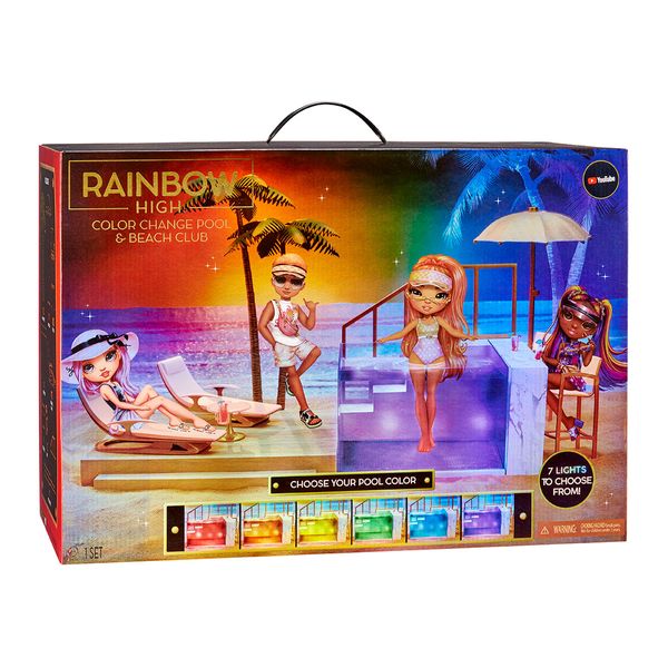 Ігровий набір для ляльок RAINBOW HIGH серії "Pacific Coast" - ВЕЧІРКА БІЛЯ БАСЕЙНУ 578475 578475 фото