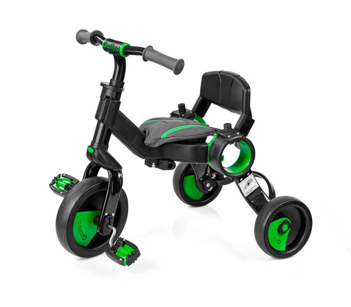 Триколісний велосипед Galileo Strollcycle Black зелений (GB-1002-G) GB-1002 фото