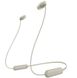 Наушники SONY WI-C100 In-ear IPX4 Wireless Бежевый (WIC100C.CE7) WIC100 фото