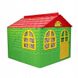 Дитячий ігровий Будиночок з шторками Зелений 02550/3 пластиковий Червоно-зелений 02550/2 фото