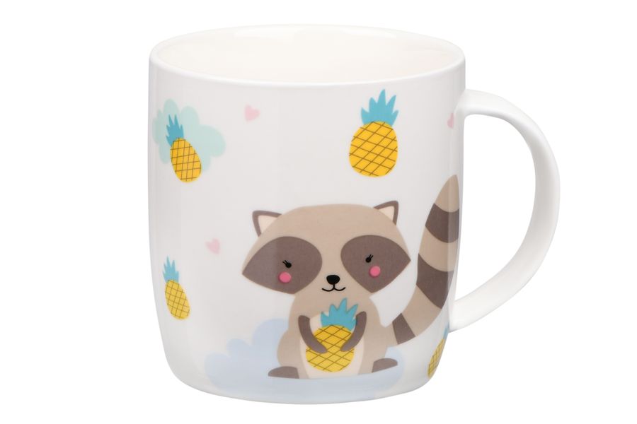 Чашка Ardesto Cute raccoon, 350 мл, порцеляна (AR3415) AR3415 фото