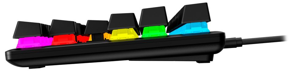 Клавіатура HyperX Alloy Origins Core PBT Aqua USB RGB ENG/UA Black (639N9AA) 639N9AA фото
