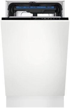 Посудомийна машина Electrolux вбудовувана, 10компл., A+, 45см, інвертор, 3й кошик, чорний EEA913100L фото