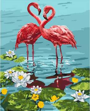 Картина по номерам."Пара фламинго" , 40х50 см (KHO4144) KHO4144 фото