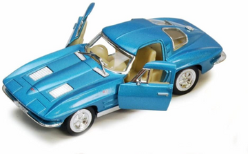Дитяча модель машинки Corvette "Sting Rey" 1963 року Kinsmart інерційна, 1:32 Blue (KT5358W(Blue)) KT5358W(Blue) фото