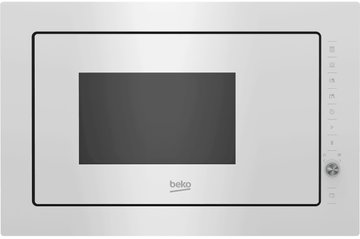 Микроволновая печь Beko встраиваемая, 25л, электр. управл., 900Вт, гриль, дисплей, белый (MGB25333WG) MGB25333WG фото