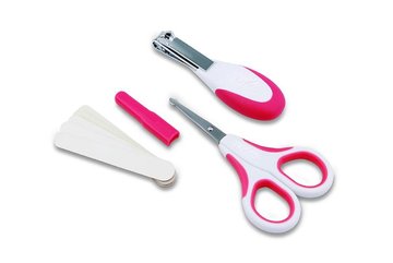 Набір по догляду за дитиною Nuvita 0м+ Рожевий Безпечні ножиці з акс. NV1138Pink - Уцінка NV1138Pink фото