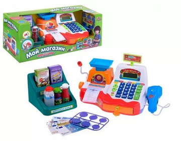 Детский игровой набор Кассовый аппарат 7256 выдает чек 7256 фото