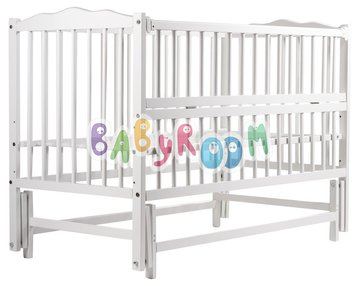 Кровать Babyroom Веселка маятник, откидной бок DVMO-2 бук белый BR-622000 фото