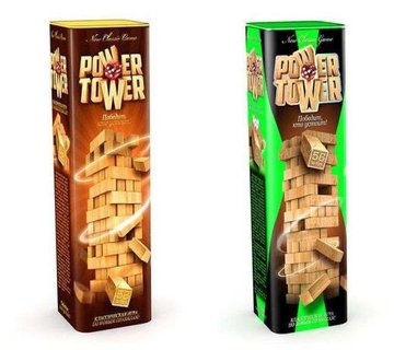 Розвиваюча настільна гра Джанга VEGA POWER TOWER 7802DT, 56 блоків (PT-01U) PT-01U фото