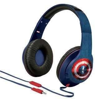 Наушники eKids / iHome MARVEL, Avengers Civil War, Captain America, Mic (VI-M40CW.UXV6) VI-M40CW.UXV6 фото