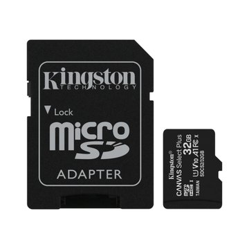 Карта пам'яті Kingston microSD 32GB C10 UHS-I R100MB/s + SD (SDCS2/32GB) SDCS2/32GB фото