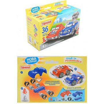 Детская игрушка конструктор “Автоклуб” МК-10 71184, 36 деталей 71184 фото